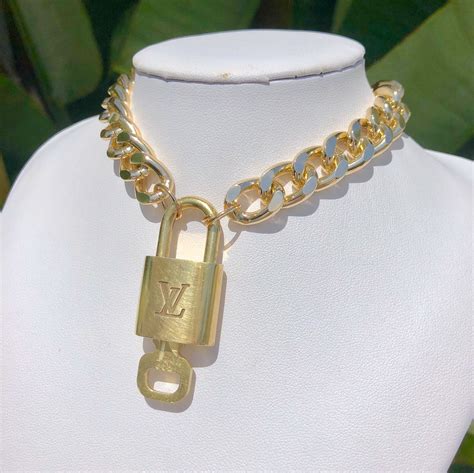 fake louis vuitton lock necklace|knock off louis vuitton jewelry.